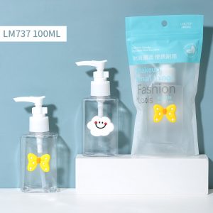 LMLTOP 超可爱补充装分配器套装（适用于 80 毫升/100 毫升乳液和液体） - 1 件装