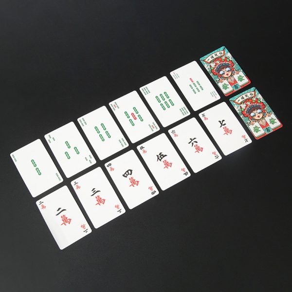 Trendy Travel Chinese/American MahJong Playing Cards, Full Card Set - 图片 3