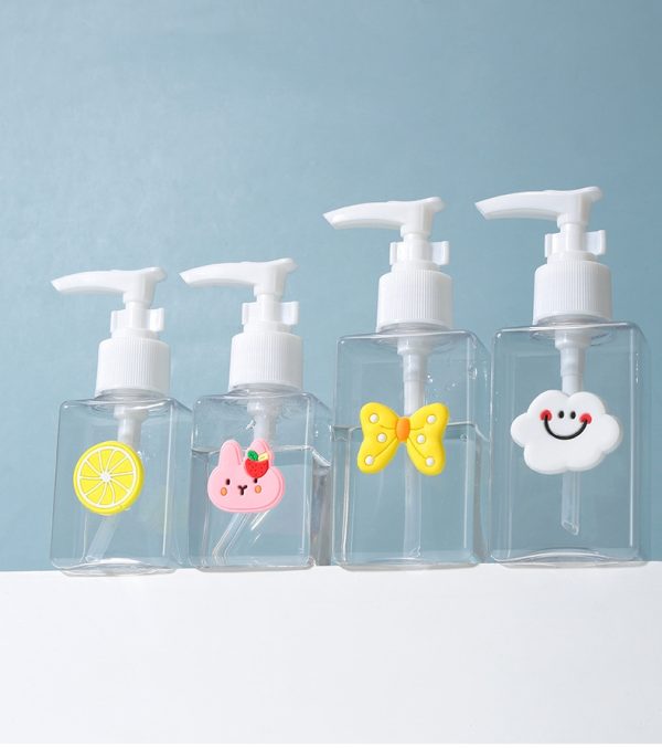 LMLTOP Super Adorable Refillable Dispenser Set for Lotions and Liquids 80ml/100ml - Pack of 1 - 图片 7