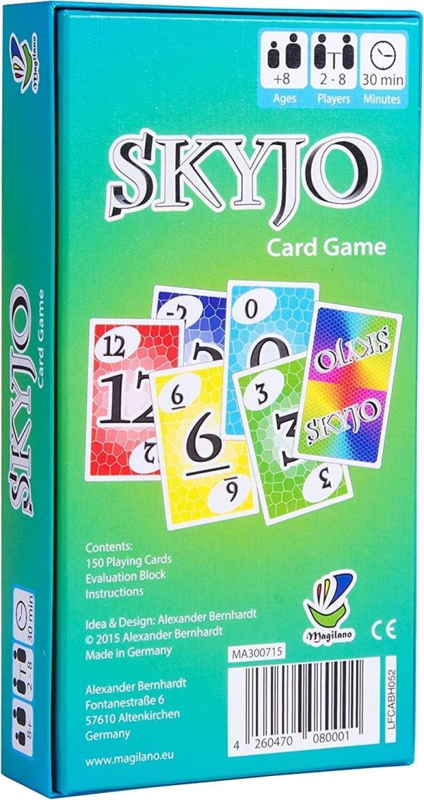 Skyjo Card Game - The Entertaining Board Game for Kids and Adults - Good forFriends and Family, English Version - 图片 2