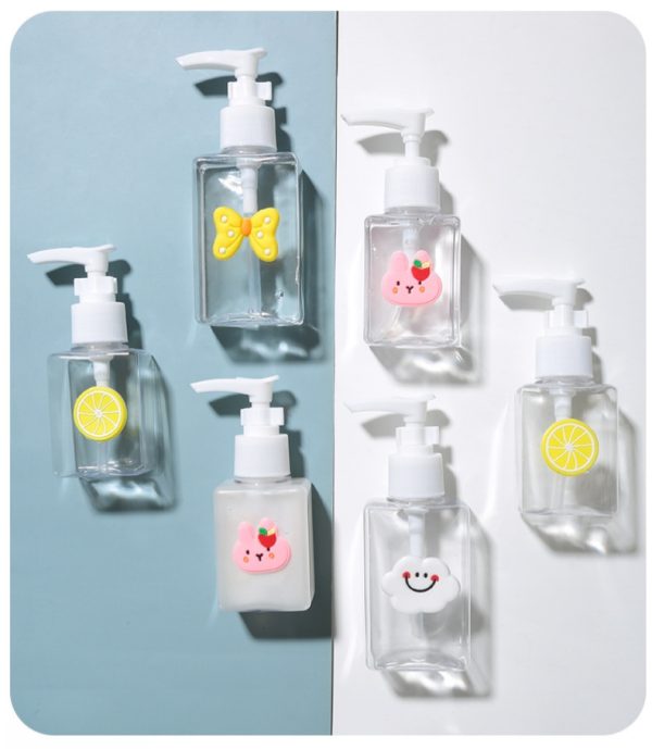 LMLTOP Super Adorable Refillable Dispenser Set for Lotions and Liquids 80ml/100ml - Pack of 1 - 图片 8