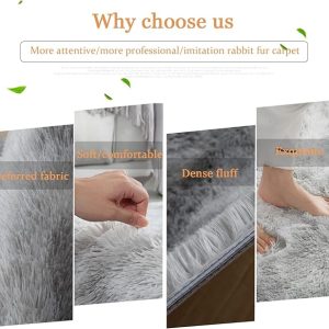 Area Rugs Soft Fluffy Carpet for Bedrooms, Living Room, Boys Room, Girls Room, Play Room Modern Home Decor Non-Slip,