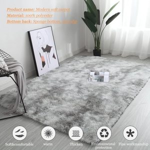 Area Rugs Soft Fluffy Carpet for Bedrooms, Living Room, Boys Room, Girls Room, Play Room Modern Home Decor Non-Slip,