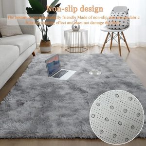 Area Rugs Soft Fluffy Carpet for Bedrooms, Living Room, Boys Room, Girls Room, Play Room Modern Home Decor Non-Slip,