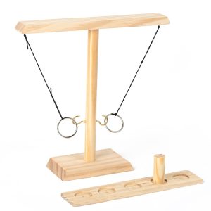 Ring Toss Games for Adults, Hook and Ring Game with Exclusive Carrying case & Unique Stainless Shot Glass, Super Easy to Assemble Shot Ladder, Tabletop Drinking, Outdoor