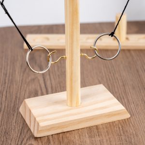 Ring Toss Games for Adults, Hook and Ring Game with Exclusive Carrying case & Unique Stainless Shot Glass, Super Easy to Assemble Shot Ladder, Tabletop Drinking, Outdoor