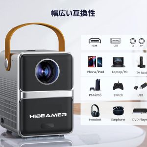 带 5G WiFi 和蓝牙的迷你投影仪，1080P 便携式投影仪，户外电影投影仪，300 英寸屏幕，家庭影院投影仪，与 iOS/Android/ 电视棒/HDMI/PS5 兼容