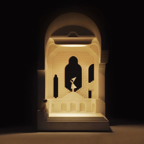 Aromatherapy Pantheon Architectural Plaster Melting Candle Lamp Night Light  -With Adjustable Brightness and Compatibility for Premium Candle Brands - 图片 3