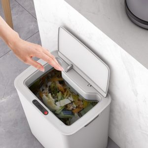 Smart Sensor 14L Trash Can with Touchless Operation and Odor-Sealing Technology