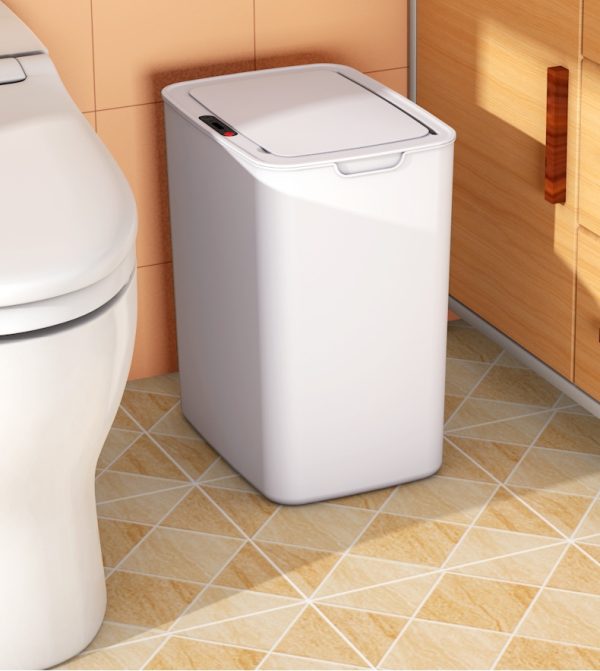 Smart Sensor 14L Trash Can with Touchless Operation and Odor-Sealing Technology