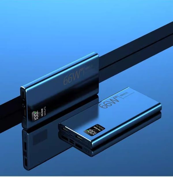 High-Capacity 66W Super Fast Charging Power Bank with Dual USB and Type-C Ports PD 20 W- 20000 mAh - 图片 4