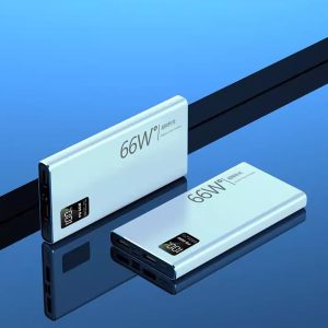 大容量 66W 超级快速充电电源，带双 USB 和 Type-C 端口 PD 20 W- 20000 mAh