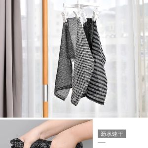Trendy Japanese Exfoliating Back Scrubber, Body Back Scrubber Towel for Shower, Exfoliating Bath Wash Scrub Cloth Washcloth Washer for Exfoliation, Body Scrubbing Brush Loofah Exfoliator