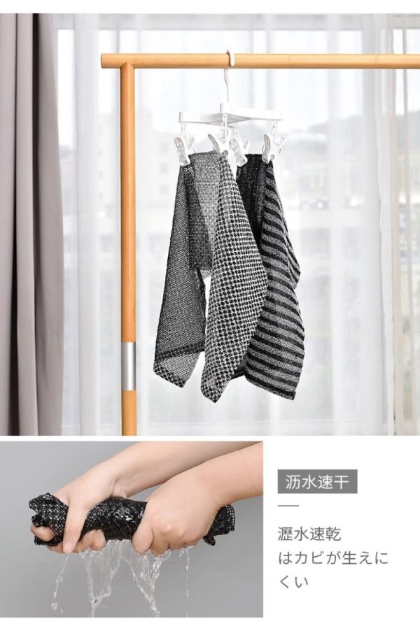 Trendy Japanese Exfoliating Back Scrubber, Body Back Scrubber Towel for Shower, Exfoliating Bath Wash Scrub Cloth Washcloth Washer for Exfoliation, Body Scrubbing Brush Loofah Exfoliator - 图片 7