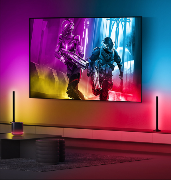 RGB Floor Lamp, Smart Standing Lamp Compatible with Alexa, RGBIC Bedroom Lamp with App Control, Color Changing LED Lamp for Living Room, Bedroom - 图片 2
