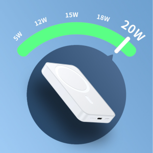 20W Magnetic Wireless Mobile Power Bank – Ultra-Fast, Compact, and Versatile Charging Solution -10000 mAh Wireless & Cable Power Bank  2 in 1, Charges Your Phone In 30 mins