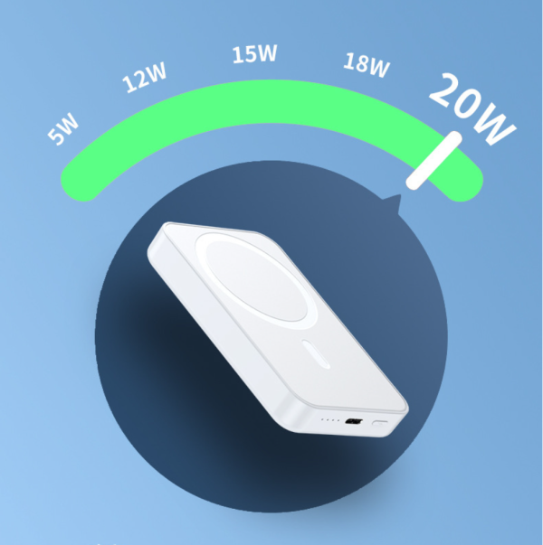 20W Magnetic Wireless Mobile Power Bank – Ultra-Fast, Compact, and Versatile Charging Solution -10000 mAh Wireless & Cable Power Bank  2 in 1, Charges Your Phone In 30 mins - 图片 7