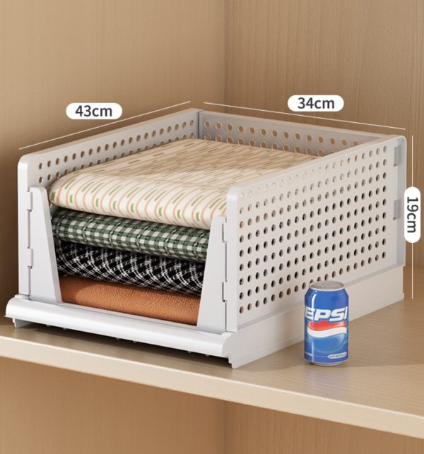 Premium Stackable Wardrobe Storage Baskets - Maximize Closet Space and Keep Clothes Organized - 图片 2