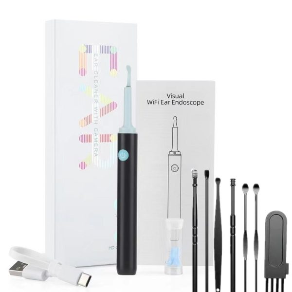 High-Resolution Visual Ear Cleaning Kit with 8MP Camera, Wi-Fi Connection, and LED Lights - 图片 3