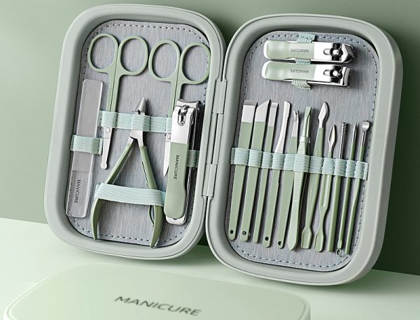 Manicure Compact and Complete Nail Care Kit with Durable Stainless Steel Tools and Ergonomic Design - 图片 3