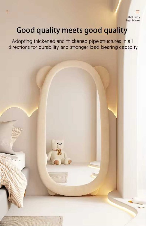 luxury home decor irregular large full length body long big Full Body Shaped Wave Wall Mounted Decorative Mirror - 图片 4