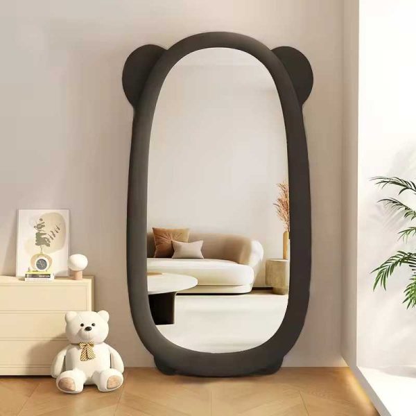 luxury home decor irregular large full length body long big Full Body Shaped Wave Wall Mounted Decorative Mirror - 图片 5