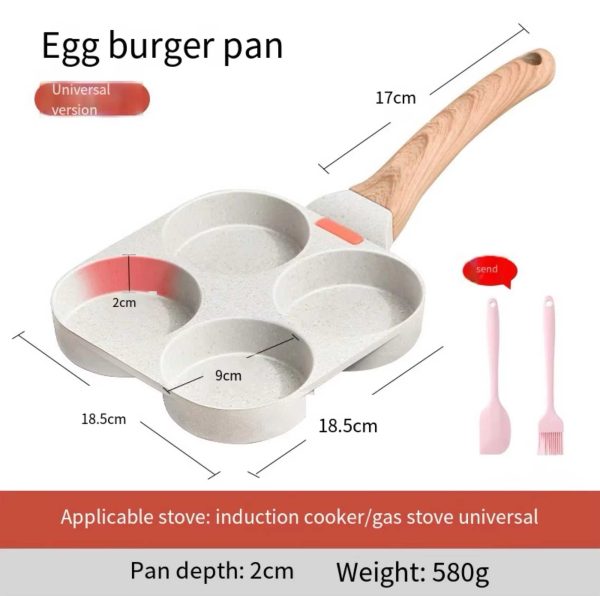 Three-in-One Non-Stick Coated Frying Pan for Eggs, Breakfast, and Steak Wear Resistent - 图片 7