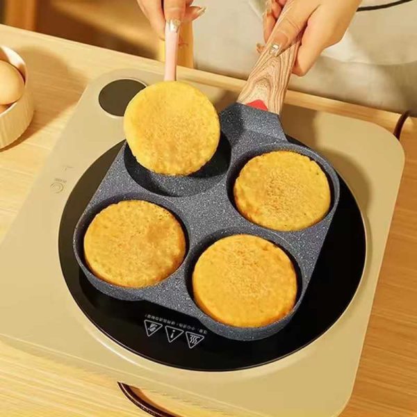 Three-in-One Non-Stick Coated Frying Pan for Eggs, Breakfast, and Steak Wear Resistent - 图片 6