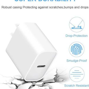 iPhone 15 充电器块 USB C 充电器快速充电插头 3 件套电源插头快速充电盒，兼容 iPhone 15 14 13 12 11Pro Max/Mini/Plus/iPad/Samsung Galaxy s23/S22/S21