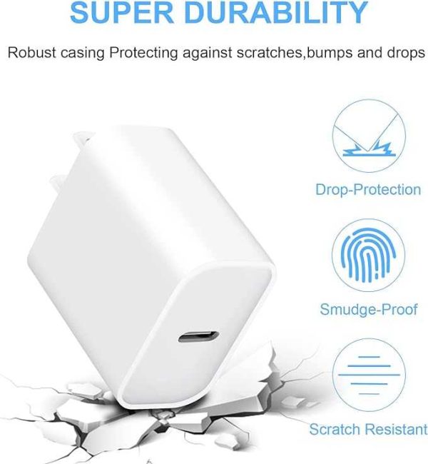 iPhone 15 Charger Block USB C Charger Fast Charging Brick 3-Pack Power Plug Fast Charging Box Compatible with iPhone 15 14 13 12 11Pro Max/Mini/Plus/iPad/Samsung Galaxy s23/S22/S21 - 图片 2