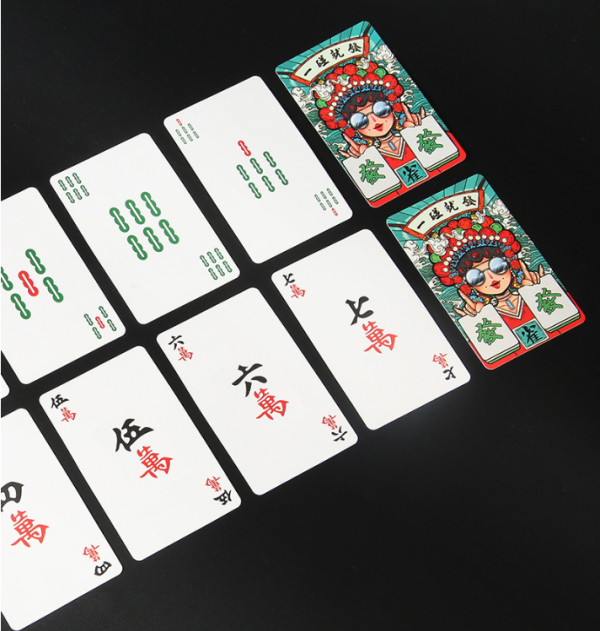 Trendy Travel Chinese/American MahJong Playing Cards, Full Card Set - 图片 2