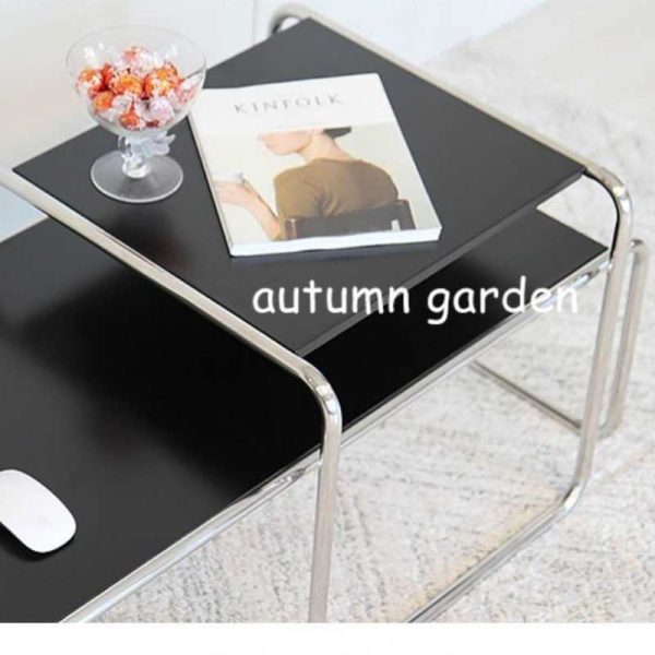 Modern Nordic Minimalist Stainless Steel Coffee Table Set Wood Table Top Combination Center Table  – Versatile and Elegant Design - 图片 5