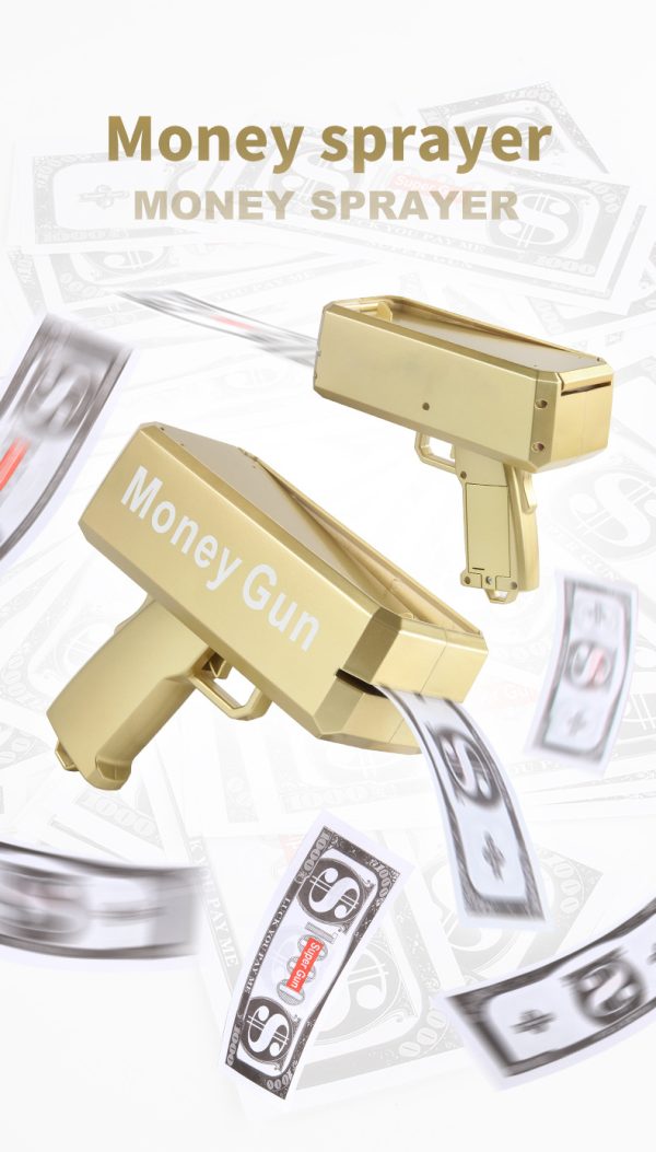Trendy Money Gun Shooter –Prop Gun Make it Rain, Handheld Cash Gun for Game Movies Party - 图片 2