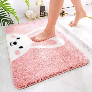 Bathroom Rugs Bath Mat Absorbent Soft Mats Non Slip Carpet for Shower Room Sink Tub Washable Bath Rug