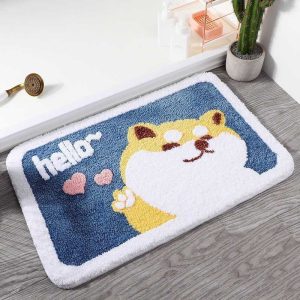 Bathroom Rugs Bath Mat Absorbent Soft Mats Non Slip Carpet for Shower Room Sink Tub Washable Bath Rug