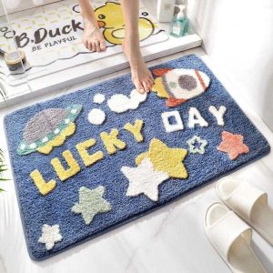 Bathroom Rugs Bath Mat Absorbent Soft Mats Non Slip Carpet for Shower Room Sink Tub Washable Bath Rug