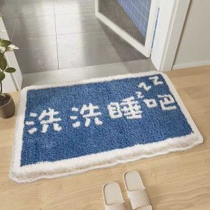 Bathroom Rugs Bath Mat Absorbent Soft Mats Non Slip Carpet for Shower Room Sink Tub Washable Bath Rug