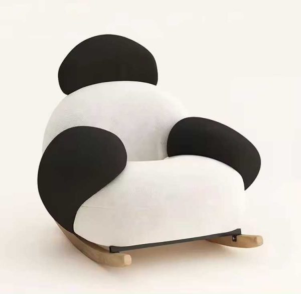 Light luxury Lazy Recliner Sofa Hotel Living Room Leisure Rocking Chair White Modern Single Couch With Stool - 图片 5