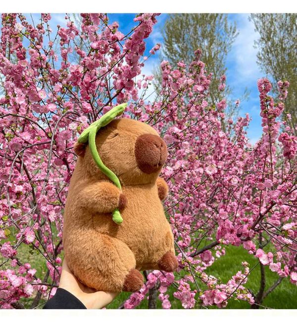 Capybara Plush, Cute Plush Cartoon Capybara Rodent Plush Toy Capybara Stuffed Animal Realistic Capybara Plush Doll Toy - 图片 8