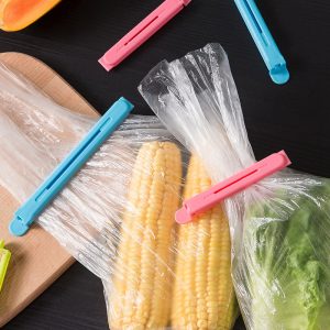 大号家用普通食品小吃封口夹 - 简约风格多功能塑料封口夹套装（大、中、小）