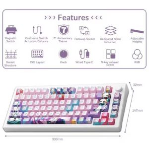 AKKO 7th Anniversary MOD 007 PC Mechanical Office Gaming Hall Effect Magnetic keyboards
