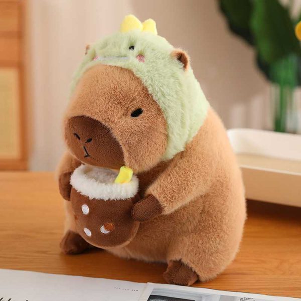 Transformation Kapybara Plush,Cute Plush Cartoon Capybara Rodent Plush Toy Capybara Stuffed Animal Realistic Capybara Plush Doll Toy - 图片 7
