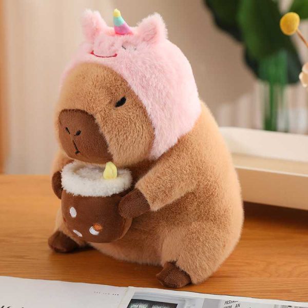 Transformation Kapybara Plush,Cute Plush Cartoon Capybara Rodent Plush Toy Capybara Stuffed Animal Realistic Capybara Plush Doll Toy - 图片 4