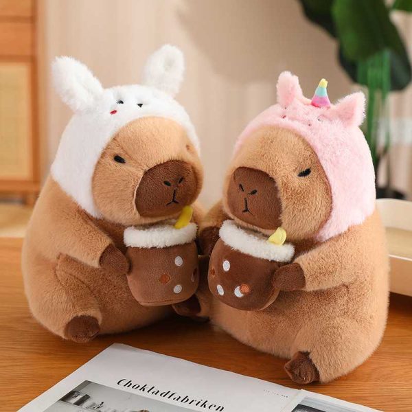 Transformation Kapybara Plush,Cute Plush Cartoon Capybara Rodent Plush Toy Capybara Stuffed Animal Realistic Capybara Plush Doll Toy - 图片 2