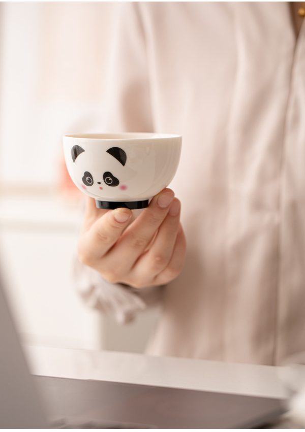 Trendy Panda Portable Teapot Set with 2 Teacups- Comes with Leather Carrying Case - 图片 5
