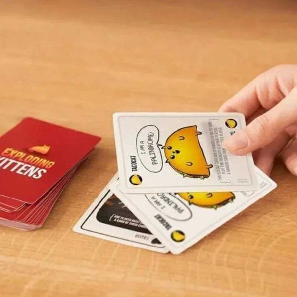 Exploding Kittens Original Edition - Hilarious Games for Family Game Night - Funny Card Games for Ages 7 and Up - 56 Cards - 图片 2