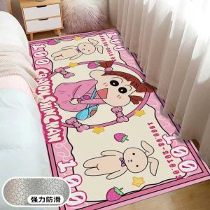 蜡笔小新地毯 可爱动漫地毯 卧室用可爱地毯 美观柔软地毯 室内用装饰地毯