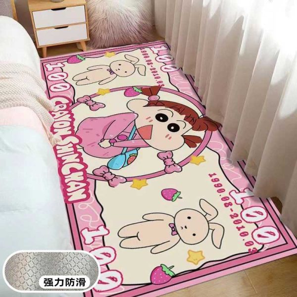 Crayon Shin-chan Rug Cute Anime Carpet Cute Rugs for Bedroom Aesthetic Soft Carpet Decorative Rug for Indoor - 图片 2