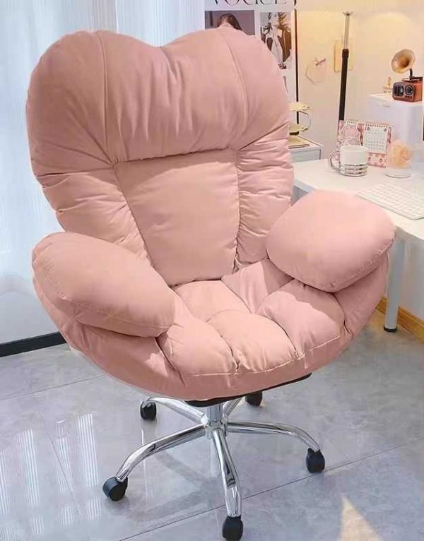 INS Style Ergonomic High-Back Recliner Office Chair with Adjustable Backrest and Footrest, Anti-Stain Fabric, and Full-Body Support for Work, Gaming, and Relaxation - 图片 9