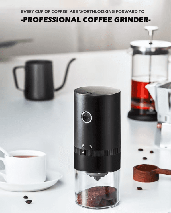 Electric Automatic Coffee Grinder Set Rechargeable with USB Coffee Beans Grinder Machine for Kitchen tools - 图片 9